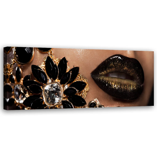 Canvas Print, Black Motif 16984