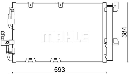 Condenser Air Conditioning 8FC351301-224 by BEHR