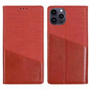 Muxma MX109 iPhone 14 Pro Wallet Case - Red