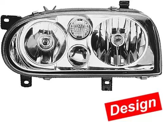Headlight 1DJ008187-011 by Hella Left