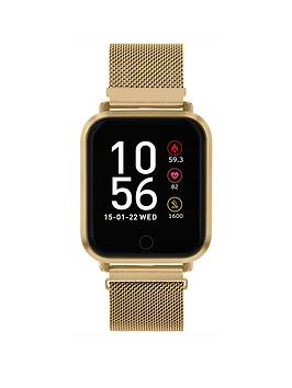 Reflex Active Stainless Steel Mesh Ladies Watch, Gold, Women