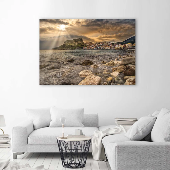 Canvas Print Stone Beach City