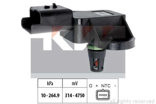 Air Pressure Sensor, height adaptation Made in Italy - OE Equivalent 493137 KW 493137