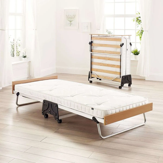 Jay-Be J-Bed Folding Bed with Anti-Allergy Micro e-Pocket Sprung Mattress Single
