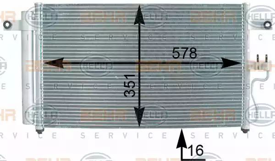 Condenser Air Conditioning 8FC351302-321 by BEHR