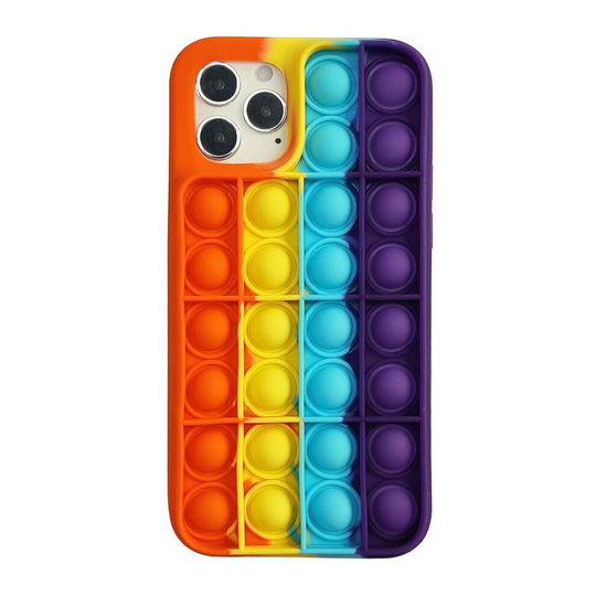 (9, iphone 13) iPhone13 Pop Fidget Silicone Rainbow Phone Case Cover