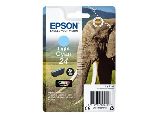 Epson 24 Light Cyan Inkjet Cartridge