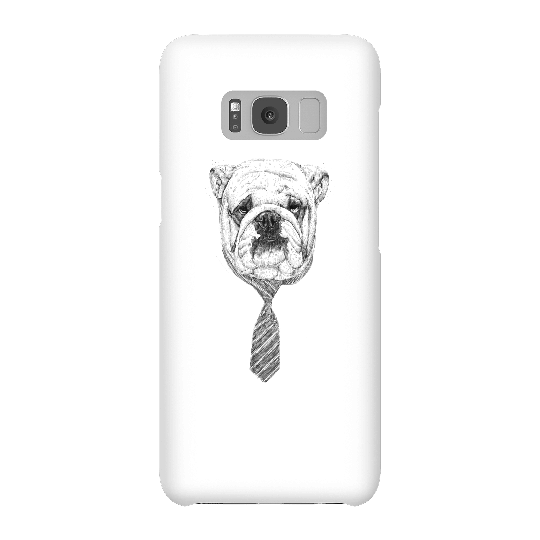 Balazs Solti Suited And Booted Bulldog Phone Case for iPhone and Android - Samsung S8 - Snap Case - Matte