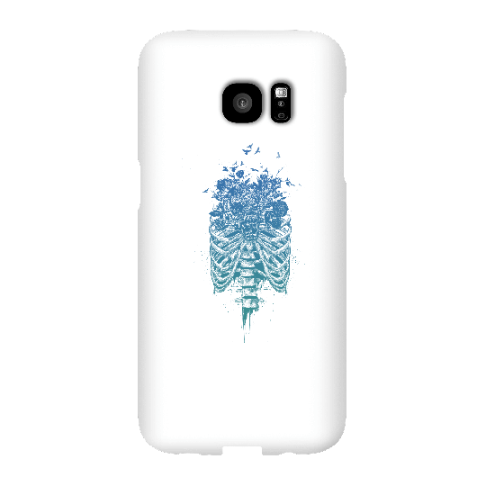 Balazs Solti Ribcage And Flowers Phone Case for iPhone and Android - Samsung S7 Edge - Snap Case - Matte