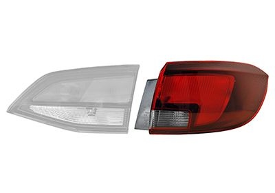 Combination Tail Light 3811932 Van Wezel 3811932