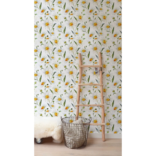 Kevern Gentle Chamomile Light Vintage Wallpaper