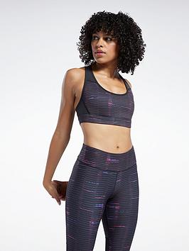 Reebok Running Lux Racer Sports Bra - Black