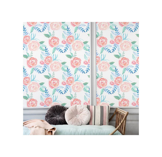 Farlough Bright Flowers Pale Floral Wallpaper