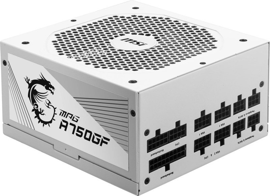 MSI MPG A750GF WHITE UK PSU 750W 80 Plus Gold certified Fully Modular Cable