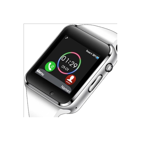 A1 Bluetooth Smart Watch With Facebook Whatsapp Twitter Sync Notifier Support Sim Tf Card- White