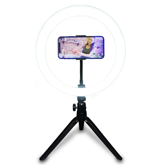 RED5 Vlogging 10" LED Ring Light with Tripod - White