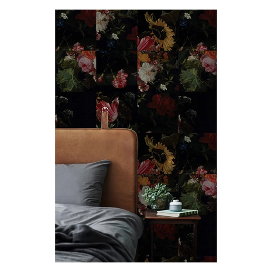 Broady Dutch Baroque Patchwork Darkful Wallpaper