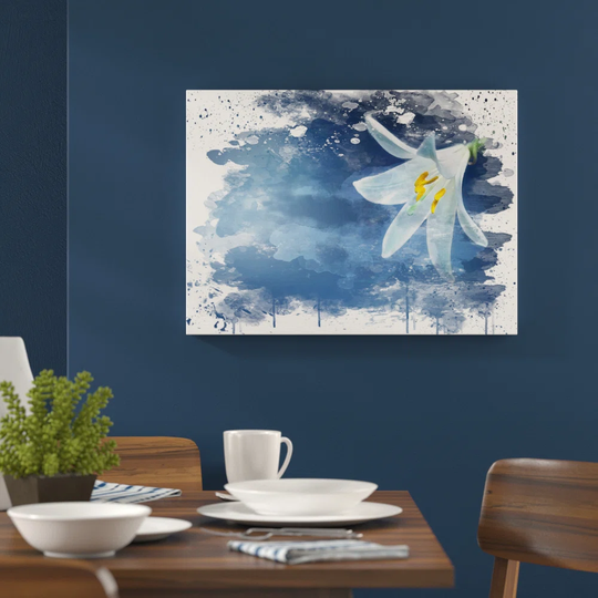 'White Flower' Graphic Art Print Poster