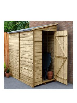 Forest 6X3 Value Overlap Dip Treated Windowless Pent Shed