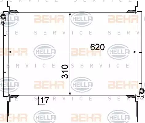 Condenser Air Conditioning 8FC351309-091 by BEHR