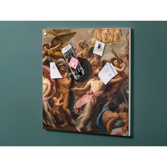 Notiz Motive Painting Art Magnetic Wall Mounted Cork Board