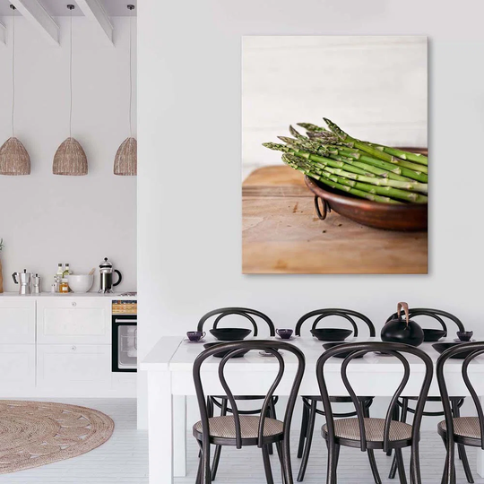 Canvas Print Asparagus Vegetable Kitchen