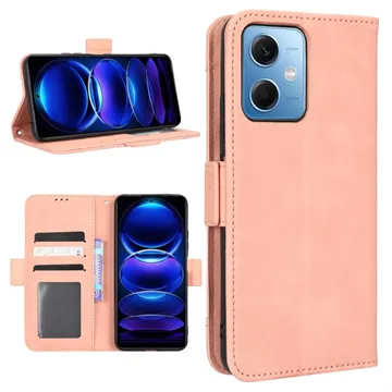 Cardholder Series Xiaomi Redmi Note 12 Wallet Case - Pink
