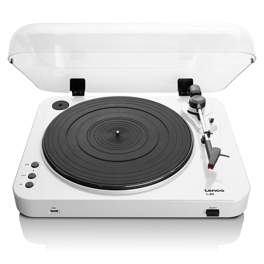 Lenco L-85 USB Record Player with Direct Recording - White