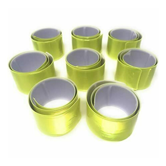 2x Reflective Slap Bands, High Visibility Snap Bands