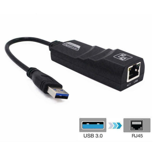 USB 3.0 to 10 100 1000 Mbps Gigabit RJ45 FAST Network Ethernet LAN