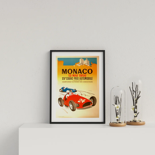 Retro Motor Racing Monaco GP 1956