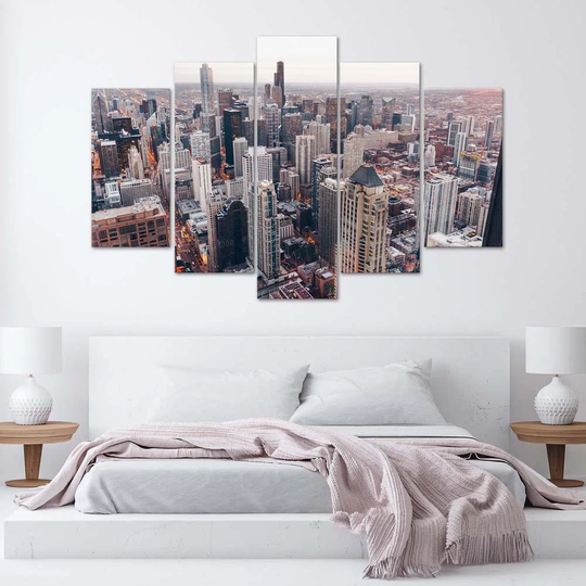 Canvas Print Chicago Skyline Architecture