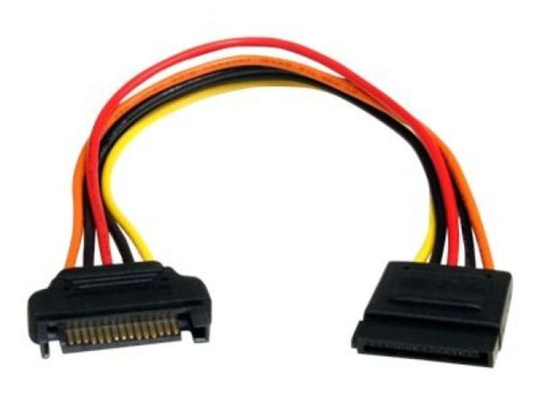 StarTech 15 pin SATA Power Extension Cable - 20.3cm