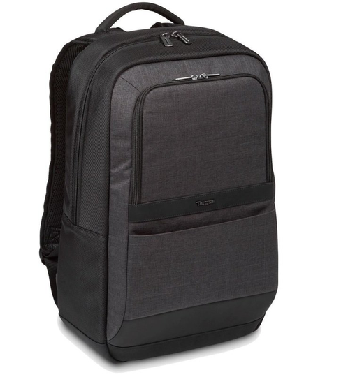 Targus CitySmart 12.5 13 13.3 14 15 15.6" Essential Laptop Backpack - Black/Grey