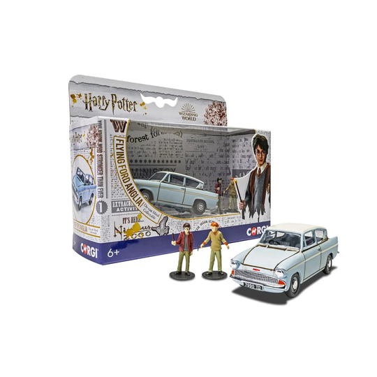 Corgi CC99725 Harry Potter Mr Wesley's Enchanted Ford Anglia with Harry and Ron Figures