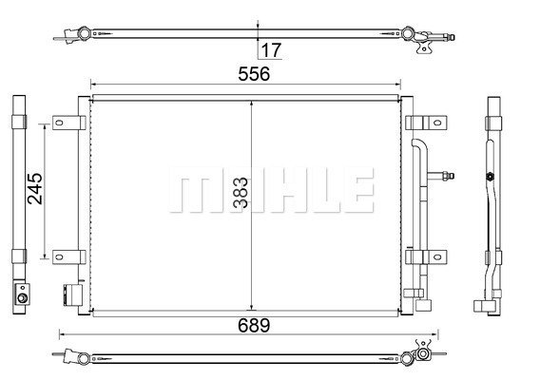 Condenser Air Conditioning 8FC351343-554 by BEHR