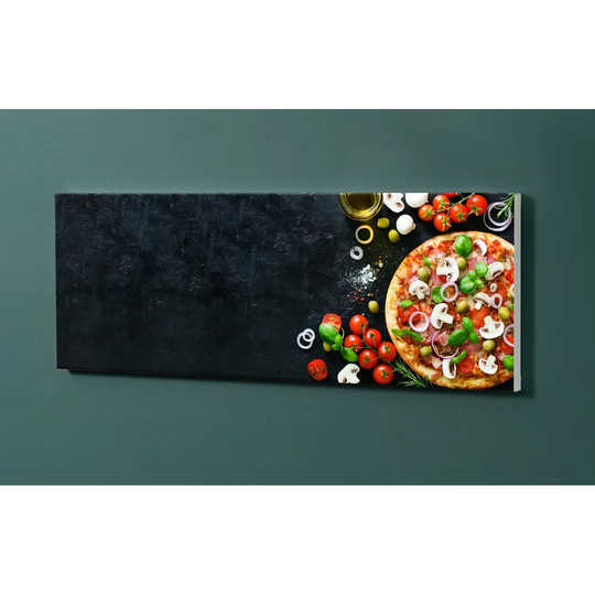 Notiz Motive Pizza Magnetic Wall Mounted Cork Board