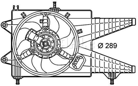Air Conditioning fan 8EW351039-651 by BEHR