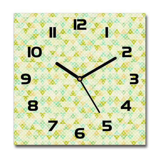 Jitendriya Geometric Background Silent Wall Clock