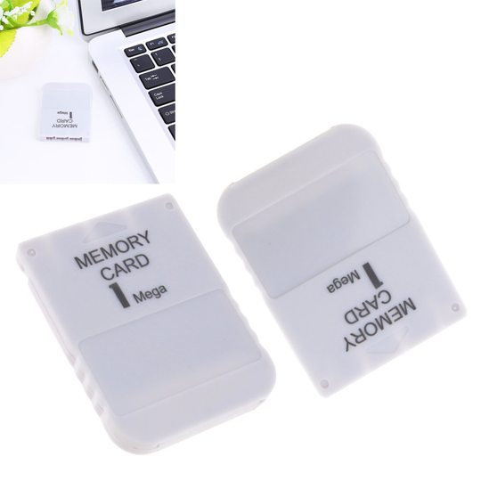 2x 1MB 15 Block Memory Card For Sony PS1 Playstation 1 PSX Game System