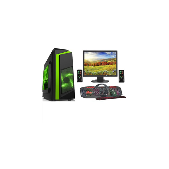 Fast GAMING PC Bundle - i5 16GB RAM 1TB GTX1050TI 4GB - Lighting Speakers - F3 GREEN