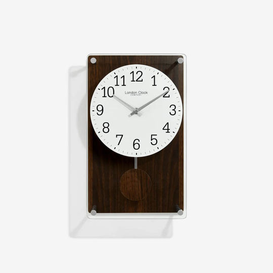 Wood Effect Pendulum Wall Clock