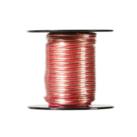Vivanco 10m 0.75mm Transparent Speaker Cable Reel