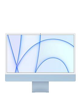 Apple Imac (M1, 2021) 24 Inch With Retina 4.5K Display, 8-Core Cpu, 8-Core Gpu, 256Gb Storage - Blue - Imac + Microsoft 365 Family 1 Year