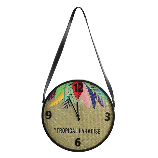 Tropical Paradise Exotic 30cm Wall Clock