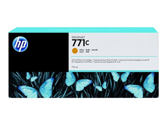 HP 711C Yellow Original Ink Cartridge - Standard Yield 775m - B6Y10A