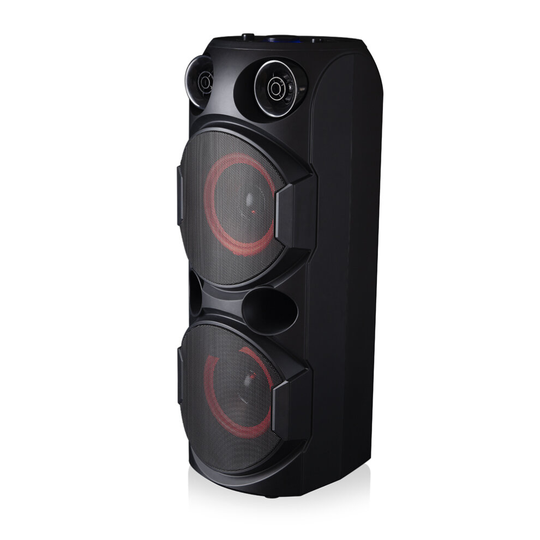 Akai Vibes A58107 200W Portable Peak Bluetooth Party Speaker, Black
