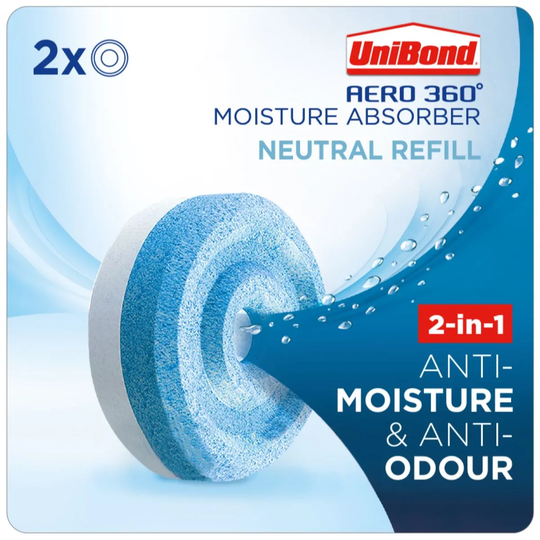 UniBond Aero 360 Moisture Absorber Refills - 2 Pack