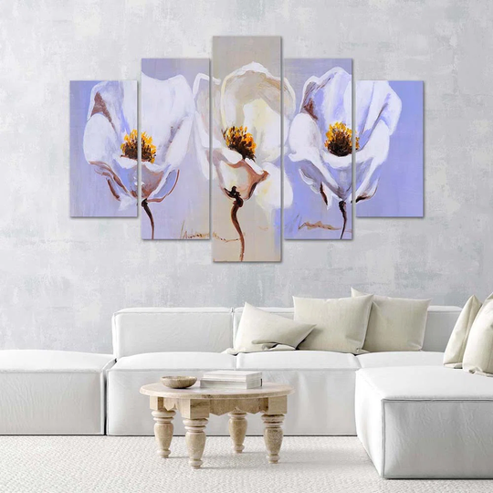 Canvas Print Flowers White Nature
