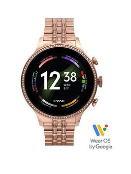 Fossil Gen 6 Ladies Smartwatch Stainless Steel, Rose Gold, Women